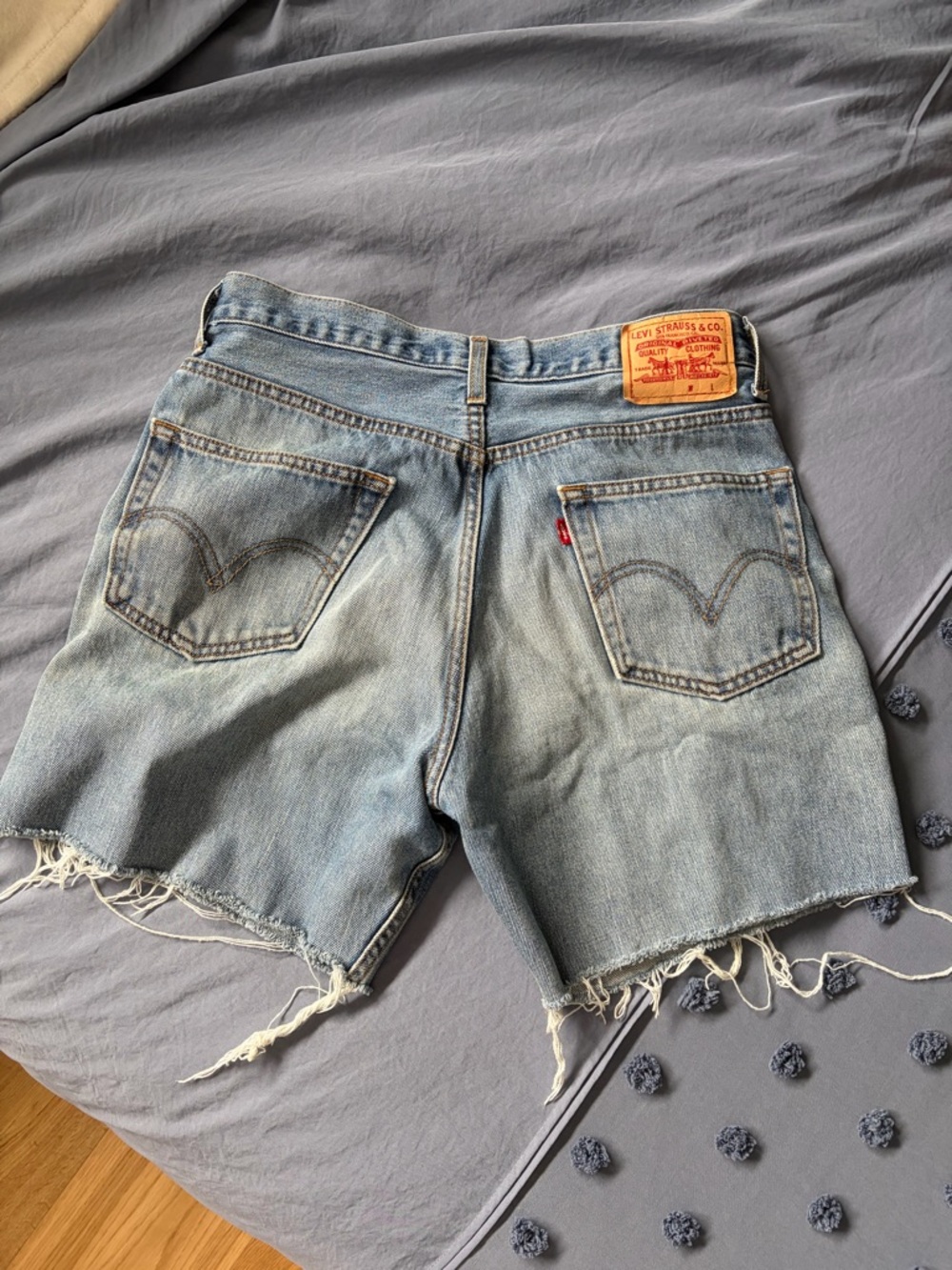 Levi's Light Blue Denim Cutoff Shorts